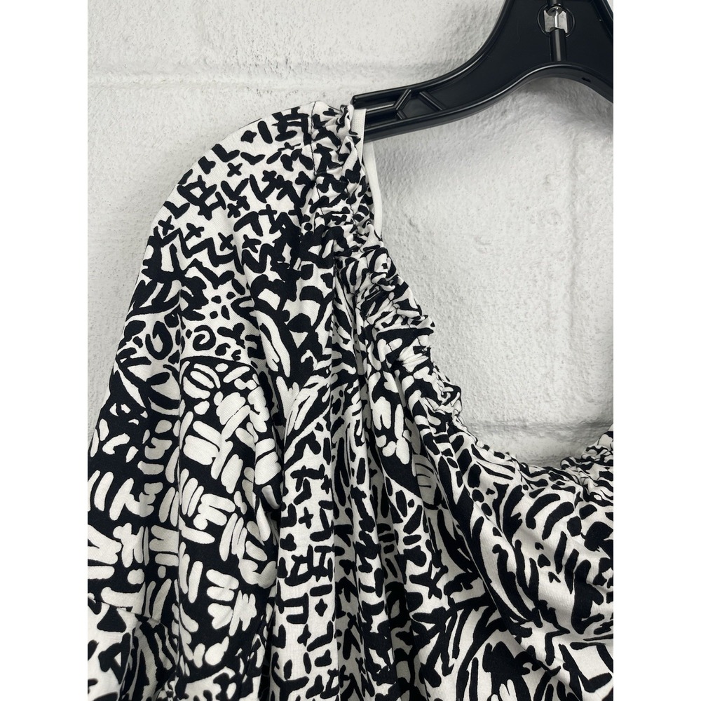 Lilly Pulitzer Calla Romper Large Onyx Home Slice Black White Pineapple NWT - Picture 4 of 13